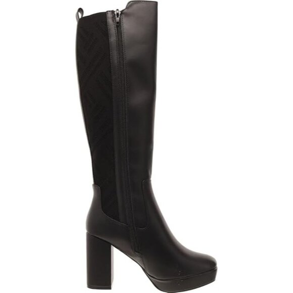 MIA Womens Elisenda Block Heel Platform Tall Knee High Boots Black Size 6M NIB - Picture 1 of 4